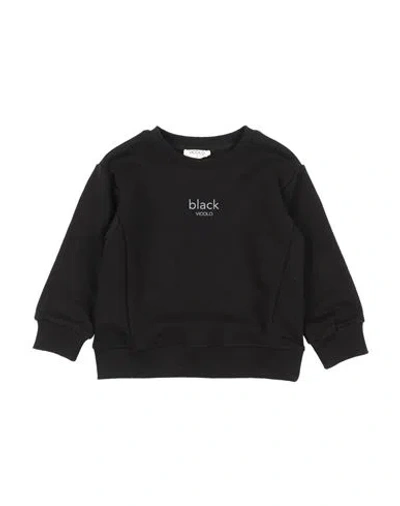 Vicolo Babies'  Toddler Girl Sweatshirt Black Size 4 Cotton, Polyester