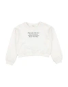 Vicolo Toddler Girl Sweatshirt Cream Size 6 Cotton, Polyester In White