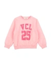 Vicolo Babies'  Toddler Girl Sweatshirt Pink Size 4 Cotton, Elastane