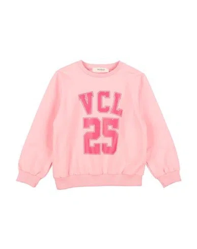 Vicolo Babies'  Toddler Girl Sweatshirt Pink Size 4 Cotton, Elastane