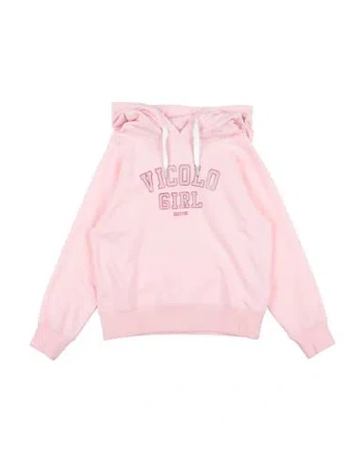 Vicolo Babies'  Toddler Girl Sweatshirt Pink Size 4 Cotton, Elastane