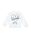 Vicolo Babies'  Toddler Girl Sweatshirt White Size 6 Cotton, Elastane