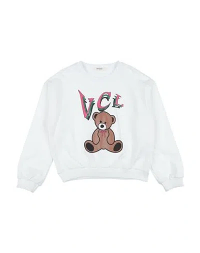 Vicolo Babies'  Toddler Girl Sweatshirt White Size 6 Cotton, Elastane