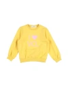 Vicolo Babies'  Toddler Girl Sweatshirt Yellow Size 6 Cotton, Elastane