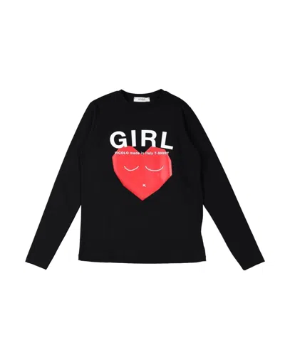 Vicolo Babies'  T-shirts In Black