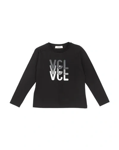 Vicolo Babies'  Toddler Girl T-shirt Black Size 4 Cotton, Elastane