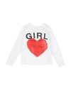 Vicolo Toddler Girl T-shirt Cream Size 6 Cotton, Elastane In White