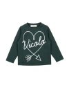 Vicolo Babies'  Toddler Girl T-shirt Dark Green Size 6 Cotton, Elastane