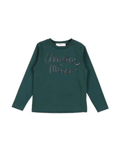 Vicolo Babies'  Toddler Girl T-shirt Dark Green Size 6 Cotton, Elastane