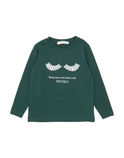 Vicolo Babies'  T-shirts In Green