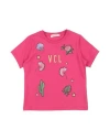 Vicolo Babies'  Toddler Girl T-shirt Fuchsia Size 6 Cotton, Elastane In Pink