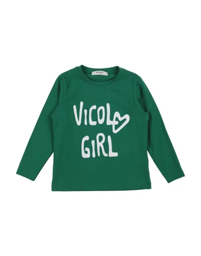 Vicolo Babies'  T-shirts In Green