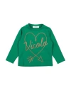 Vicolo Babies'  Toddler Girl T-shirt Green Size 6 Cotton, Elastane