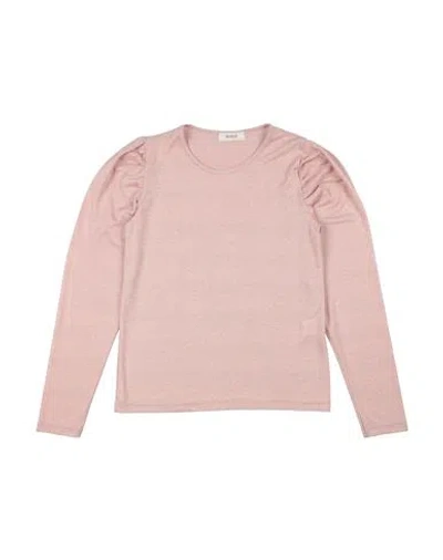 Vicolo Babies'  Toddler Girl T-shirt Light Pink Size 6 Viscose, Polyester, Polyamide, Elastomultiester