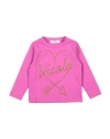 Vicolo Toddler Girl T-shirt Magenta Size 4 Cotton, Elastane In Magenta