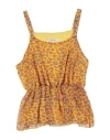 Vicolo Toddler Girl T-shirt Ocher Size 4 Polyester In Yellow