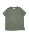 Vicolo Babies'  Toddler Girl T-shirt Military Green Size 6 Cotton, Elastane