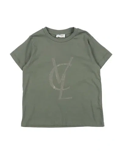 Vicolo Babies'  Toddler Girl T-shirt Military Green Size 6 Cotton, Elastane