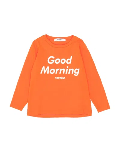 Vicolo Babies'  T-shirts In Orange