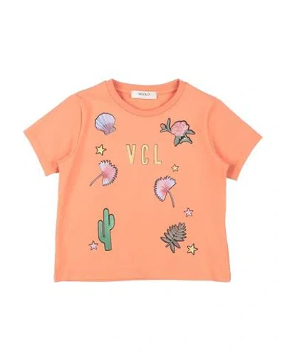 Vicolo Babies'  Toddler Girl T-shirt Orange Size 6 Cotton, Elastane