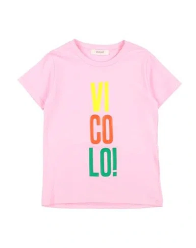 Vicolo Babies'  Toddler Girl T-shirt Pink Size 6 Cotton, Elastane