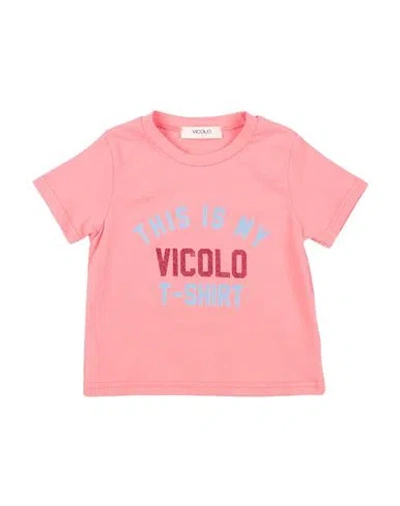 Vicolo Babies'  Toddler Girl T-shirt Pink Size 4 Cotton, Elastane