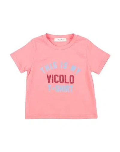 Vicolo Babies'  Toddler Girl T-shirt Pink Size 6 Cotton, Elastane