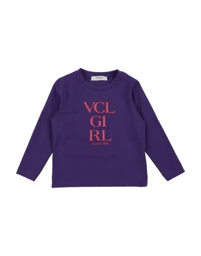 Vicolo Babies'  T-shirts In Purple