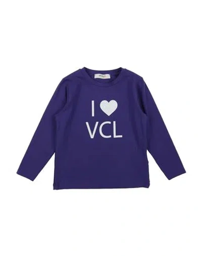Vicolo Babies'  Toddler Girl T-shirt Purple Size 6 Cotton, Elastane