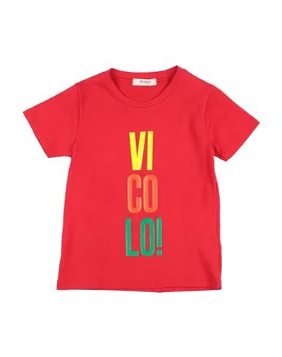 Vicolo Babies'  Toddler Girl T-shirt Red Size 6 Cotton, Elastane