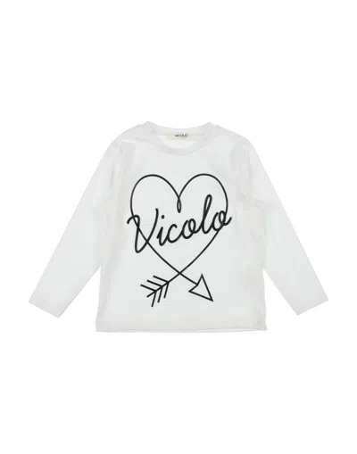 Vicolo Babies'  T-shirts In White