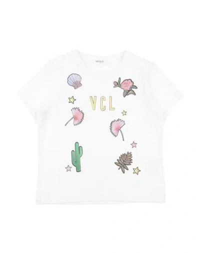 Vicolo Babies'  Toddler Girl T-shirt White Size 4 Cotton, Elastane