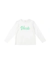 Vicolo Toddler Girl T-shirt White Size 6 Cotton, Elastic Fibres In White