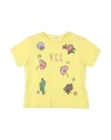 Vicolo Babies'  Toddler Girl T-shirt Yellow Size 6 Cotton, Elastane