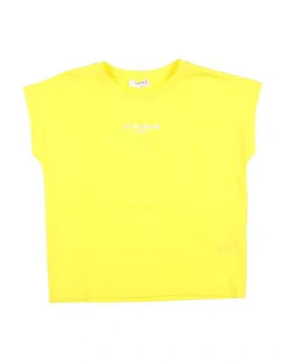 Vicolo Babies'  Toddler Girl T-shirt Yellow Size 4 Cotton, Elastane