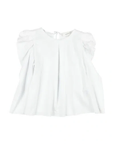 Vicolo Babies'  Toddler Girl Top White Size 6 Cotton, Elastane In Red