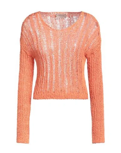Vicolo Trivelli Woman Sweater Orange Size S Cotton