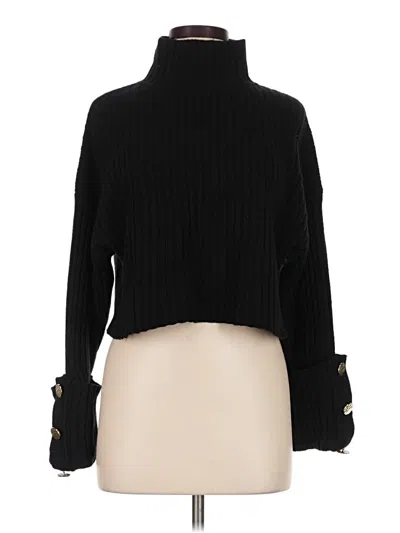 Pre-owned Vicolo Turtleneck Sweater In Black