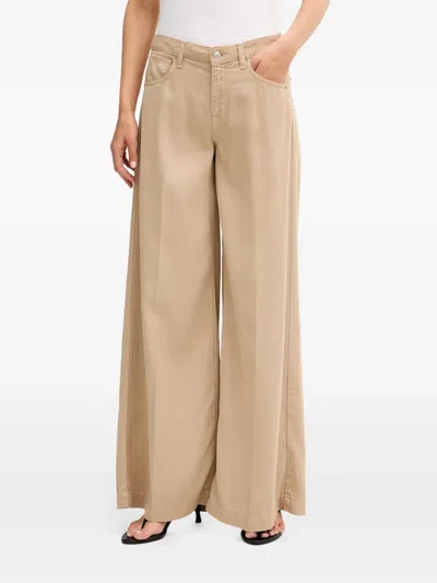 Vicolo Wide-leg Jeans In Brown