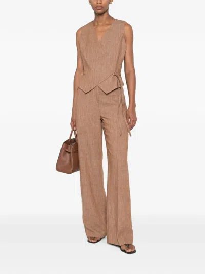 Vicolo Wide-leg Trousers In Blue