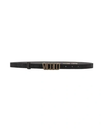 Vicolo Woman Belt Black Size 34 Leather
