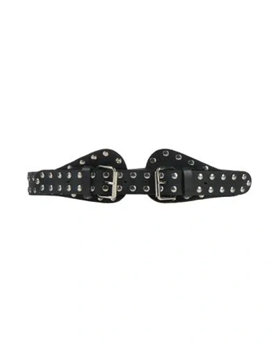 Vicolo Woman Belt Black Size 34 Leather