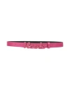 Vicolo Woman Belt Fuchsia Size 30 Leather In Pink