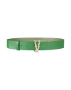Vicolo Woman Belt Green Size Onesize Polyurethane, Polyester, Viscose