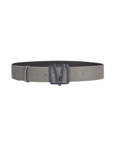 Vicolo Woman Belt Lead Size 32 Leather In Gray