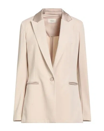 Vicolo Woman Blazer Beige Size L Polyester, Elastane In White