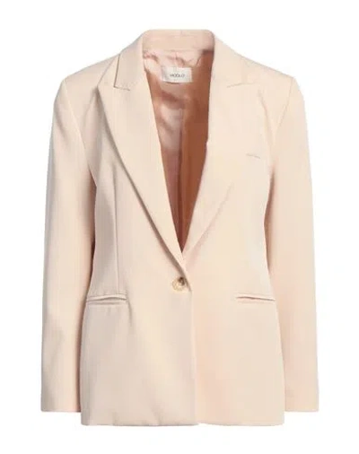 Vicolo Woman Blazer Beige Size L Polyester, Viscose, Elastane