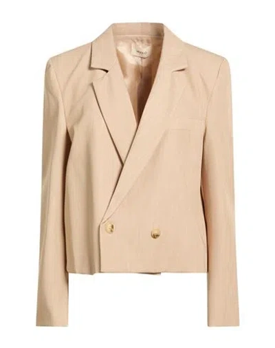 Vicolo Woman Blazer Beige Size S Polyester, Viscose, Elastane In Neutral