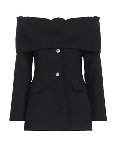 Vicolo Woman Blazer Black Size M Viscose, Polyester In Black