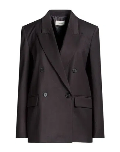 Vicolo Woman Blazer Black Size S Polyester, Viscose, Elastane In Brown